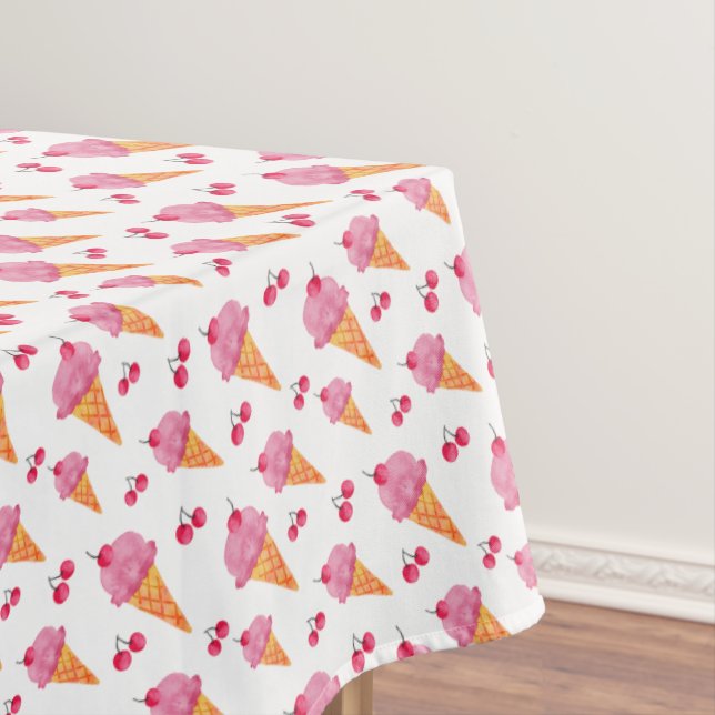 Eis und Kirschen Tischdecke (Beispiel)