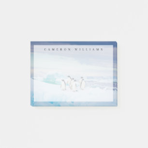 Eis und Schnee   Adelie Penguins Antarktis Post-it Klebezettel