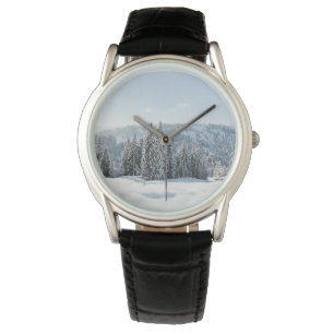 Eis und Schnee Allgäu Bayern Deutschland Armbanduhr