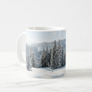 Eis und Schnee Allgäu Bayern Deutschland Kaffeetasse
