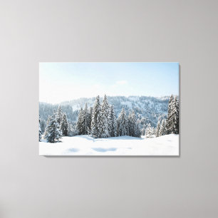 Eis und Schnee   Allgäu Bayern Deutschland Leinwanddruck