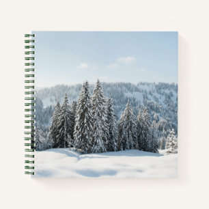 Eis und Schnee   Allgäu Bayern Deutschland Notizbuch