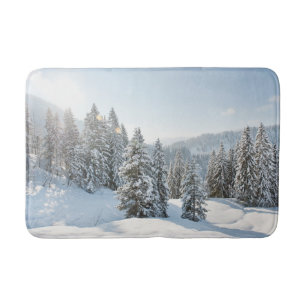 Eis und Schnee   Allgäu Bayern Süddeutschland Badematte