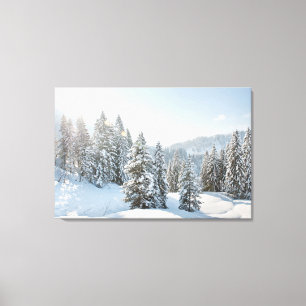 Eis und Schnee Allgäu Bayern Süddeutschland Leinwanddruck