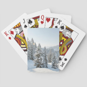 Eis und Schnee Allgäu Bayern Süddeutschland Spielkarten