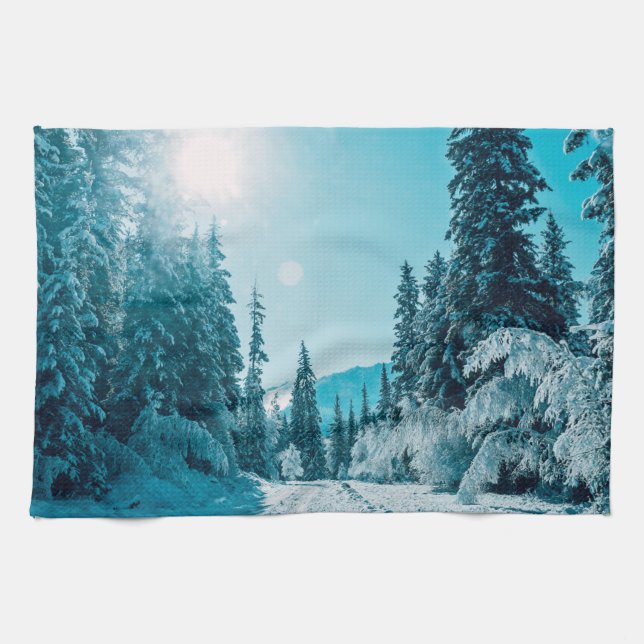 Eis und Schnee | Altai Nature Reserve, Russland Geschirrtuch (Horizontal)