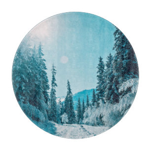 Eis und Schnee Altai Nature Reserve, Russland Schneidebrett