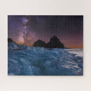 Eis und Schnee Baikalsee, Sibirien, Russland