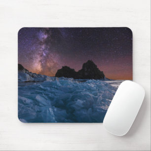 Eis und Schnee Baikalsee, Sibirien, Russland Mousepad