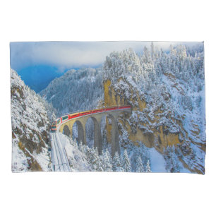 Eis und Schnee   Bernina Express, Schweiz Kissenbezug
