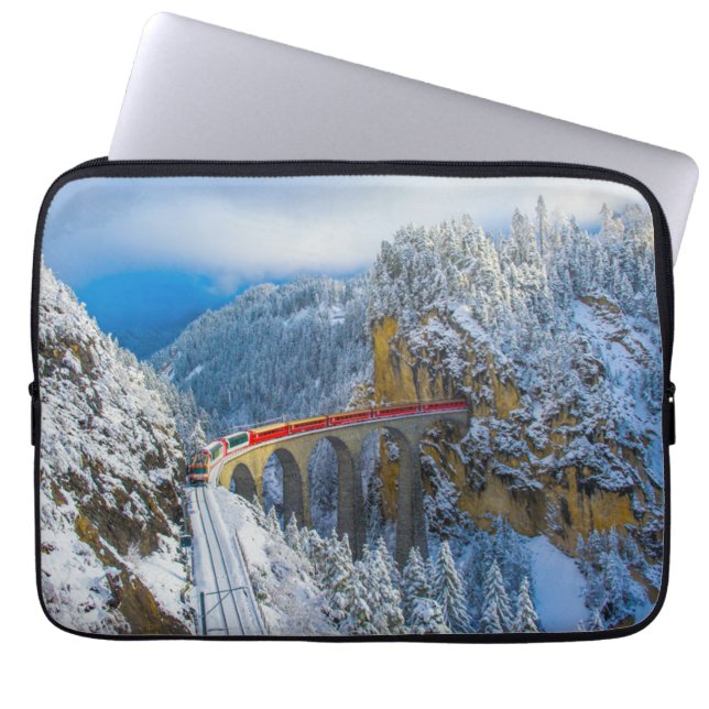 Eis und Schnee | Bernina Express, Schweiz Laptopschutzhülle (Vorderseite)