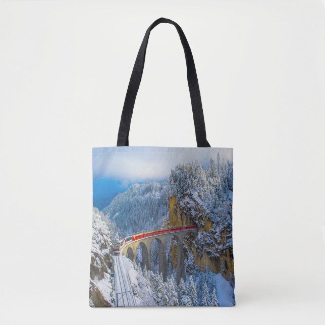 Eis und Schnee | Bernina Express, Schweiz Tasche (Vorderseite)
