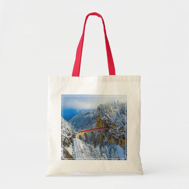 Eis und Schnee | Bernina Express, Schweiz Tragetasche (Vorne)