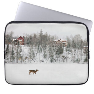 Eis und Schnee   Deh in Snow Quebec, Kanada Laptopschutzhülle