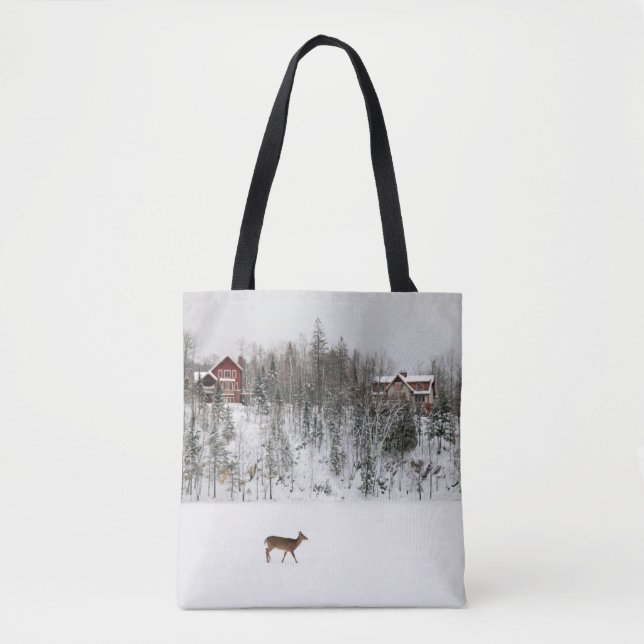 Eis und Schnee | Deh in Snow Quebec, Kanada Tasche (Vorderseite)