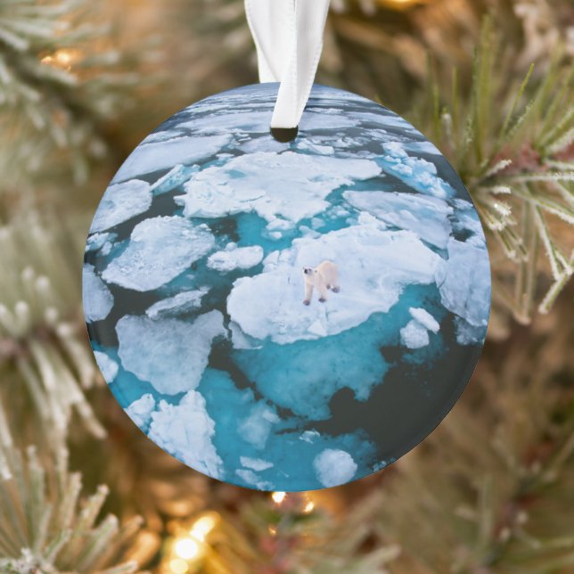 Eis und Schnee | Eisbär, arktischer Ozean, Svalbar Ornament (Baum)