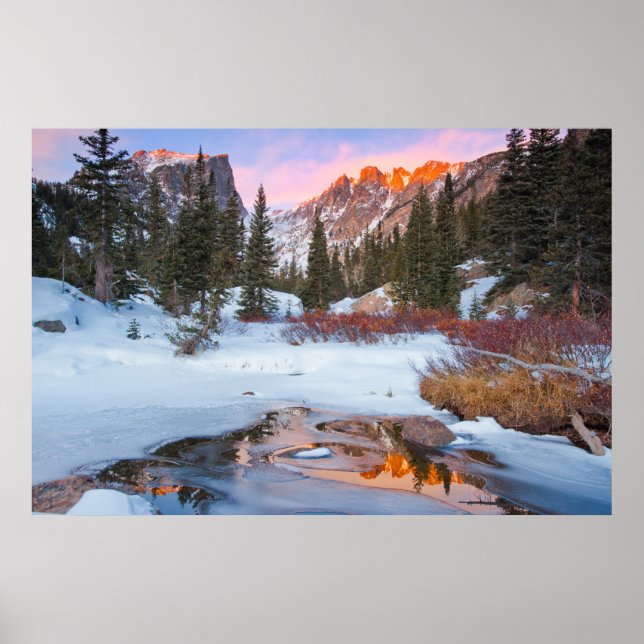 Eis und Schnee | Estes Park, Colorado Poster (Vorne)