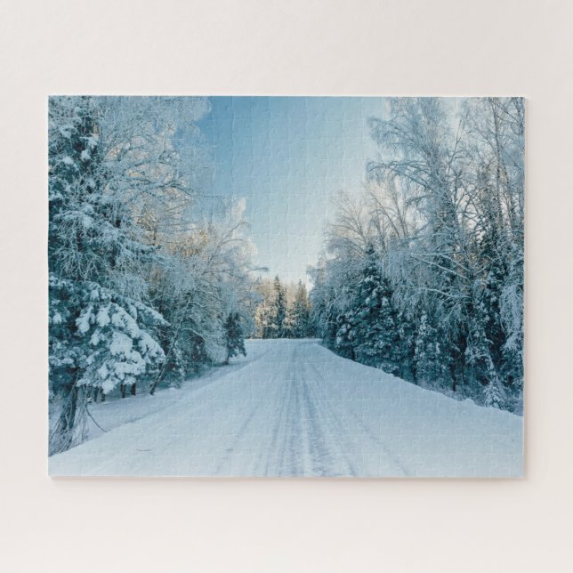 Eis und Schnee | Frozen Winter Road Russland, Sibi (Horizontal)