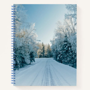 Eis und Schnee   Frozen Winter Road Russland, Sibi Notizbuch