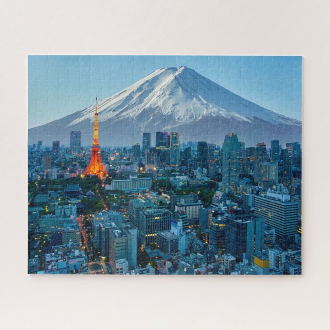 Eis und Schnee | Fuji & Tokyo Skyline (Horizontal)