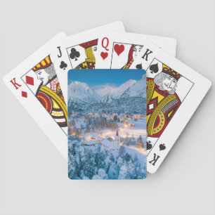 Eis und Schnee Graubunden, Engadin, Schweiz Spielkarten