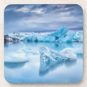 Eis und Schnee   Jokulsarlon Lagoon, Island Getränkeuntersetzer