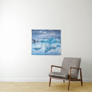 Eis und Schnee Jokulsarlon Lagoon, Island Wandteppich