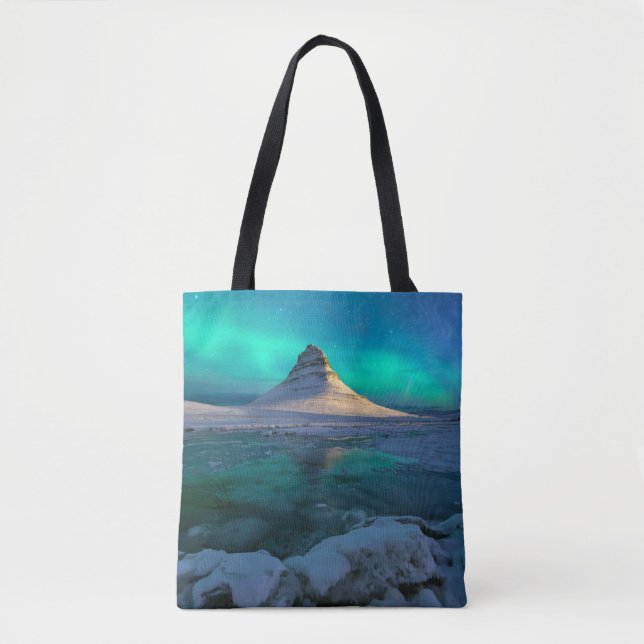 Eis und Schnee | Kirkjufell Mountain, Island Tasche (Vorderseite)