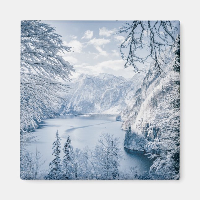 Eis und Schnee | Königssee, Deutschland Magnet (Vorne)