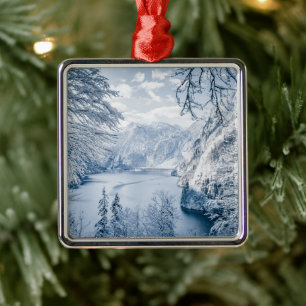 Eis und Schnee Königssee, Deutschland Ornament Aus Metall