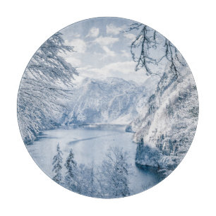 Eis und Schnee Königssee, Deutschland Schneidebrett