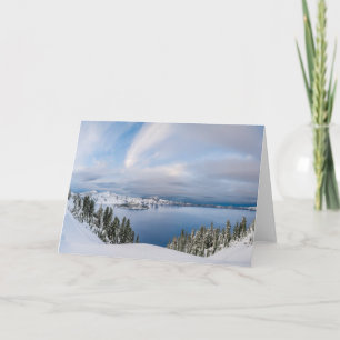Eis und Schnee   Kratersee Oregon Karte