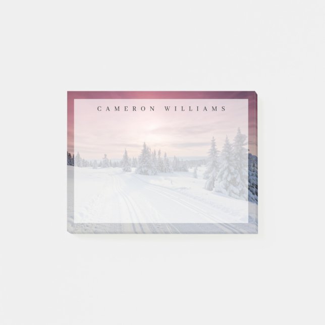 Eis und Schnee | Lillehammer, Norwegen Post-it Klebezettel (Vorderseite)