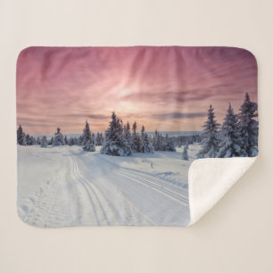 Eis und Schnee Lillehammer, Norwegen Sherpadecke