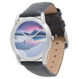 Eis und Schnee   Mt. Rundle, Kanada Armbanduhr