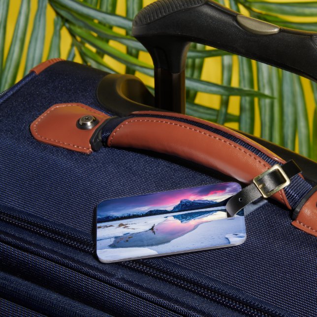 Eis und Schnee | Mt. Rundle, Kanada Gepäckanhänger (Vorderseite Insitu 3)