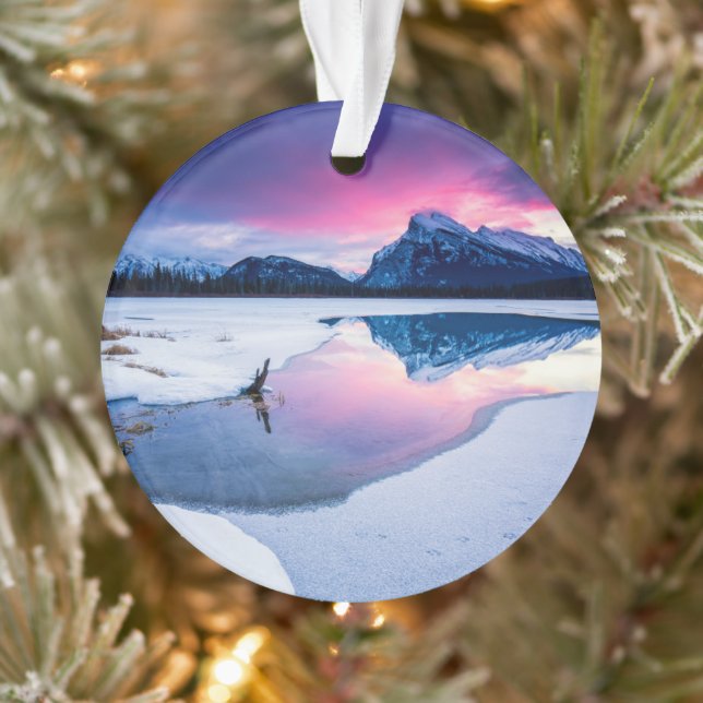 Eis und Schnee | Mt. Rundle, Kanada Ornament (Baum)