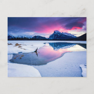 Eis und Schnee Mt. Rundle, Kanada Postkarte