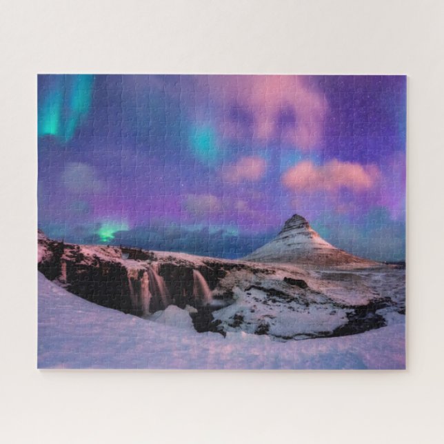 Eis und Schnee | Nordlichter, Kirkjufell (Horizontal)