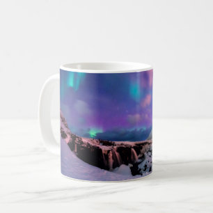 Eis und Schnee Nordlichter, Kirkjufell Kaffeetasse