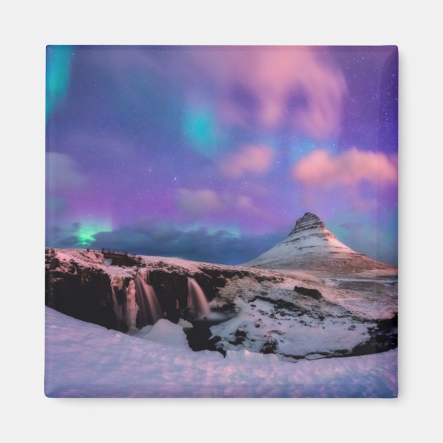 Eis und Schnee | Nordlichter, Kirkjufell Magnet (Vorne)