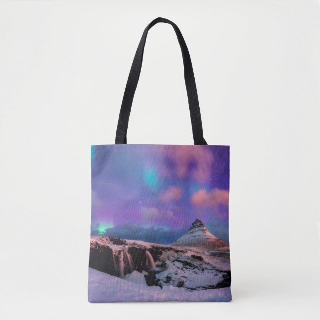 Eis und Schnee | Nordlichter, Kirkjufell Tasche (Vorderseite)