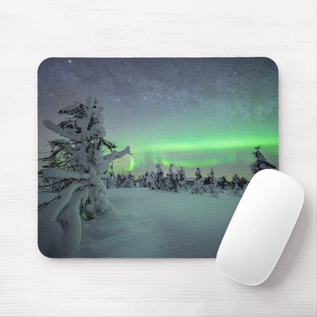 Eis und Schnee | Pallas-Yllastunturi-Nationalpark Mousepad (Mit Mouse)