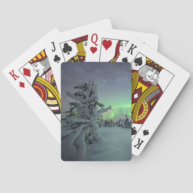 Eis und Schnee | Pallas-Yllastunturi-Nationalpark Spielkarten (Rückseite)