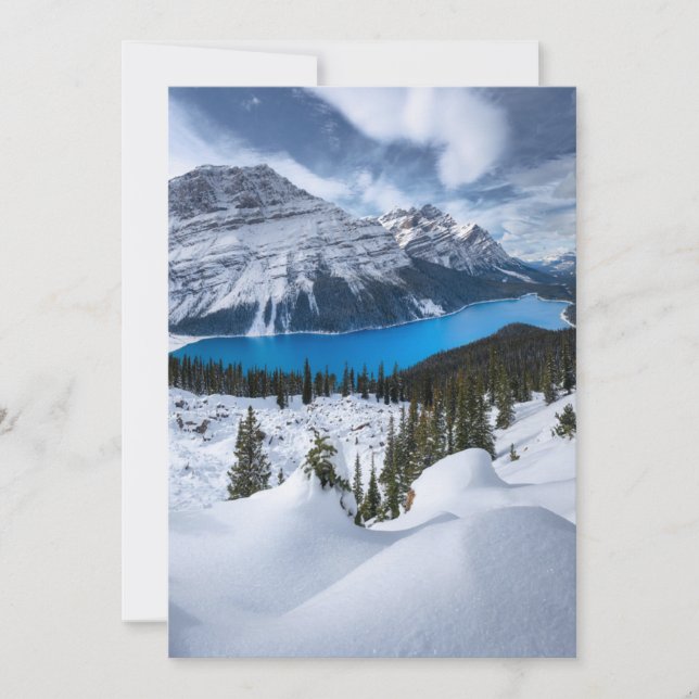 Eis und Schnee | Peyto-See, Kanadische Rockies Dankeskarte (Vorderseite)