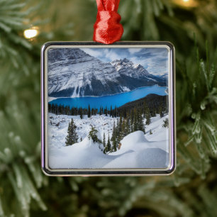 Eis und Schnee Peyto-See, Kanadische Rockies Ornament Aus Metall