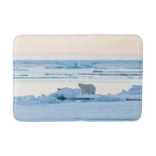Eis und Schnee   Polar Bear Iceberg Norwegen Badematte