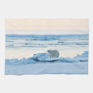Eis und Schnee   Polar Bear Iceberg Norwegen Geschirrtuch