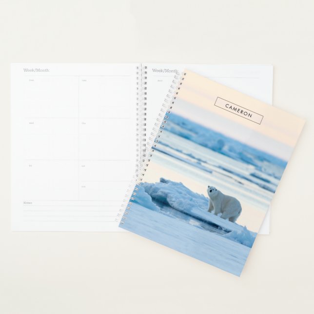 Eis und Schnee | Polar Bear Iceberg Norwegen Planer (Anzeige)