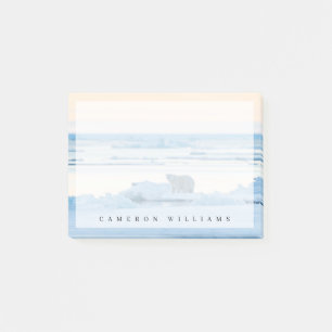 Eis und Schnee   Polar Bear Iceberg Norwegen Post-it Klebezettel